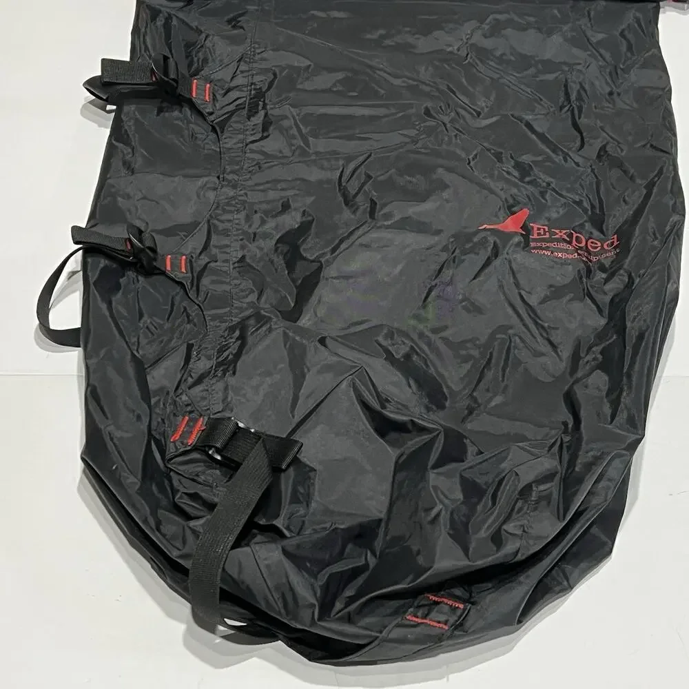 Exped Fold Drybag Waterproof Stuff Sack Size Large L Black Red 22L Roll Top